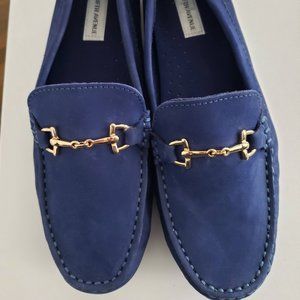 Saks Fifth Avenue, Cobalt Suede Driving Loafer
